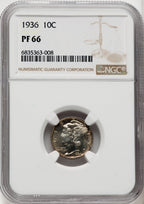 1936 10C Proof Mercury Dime NGC PR66 (766550051)