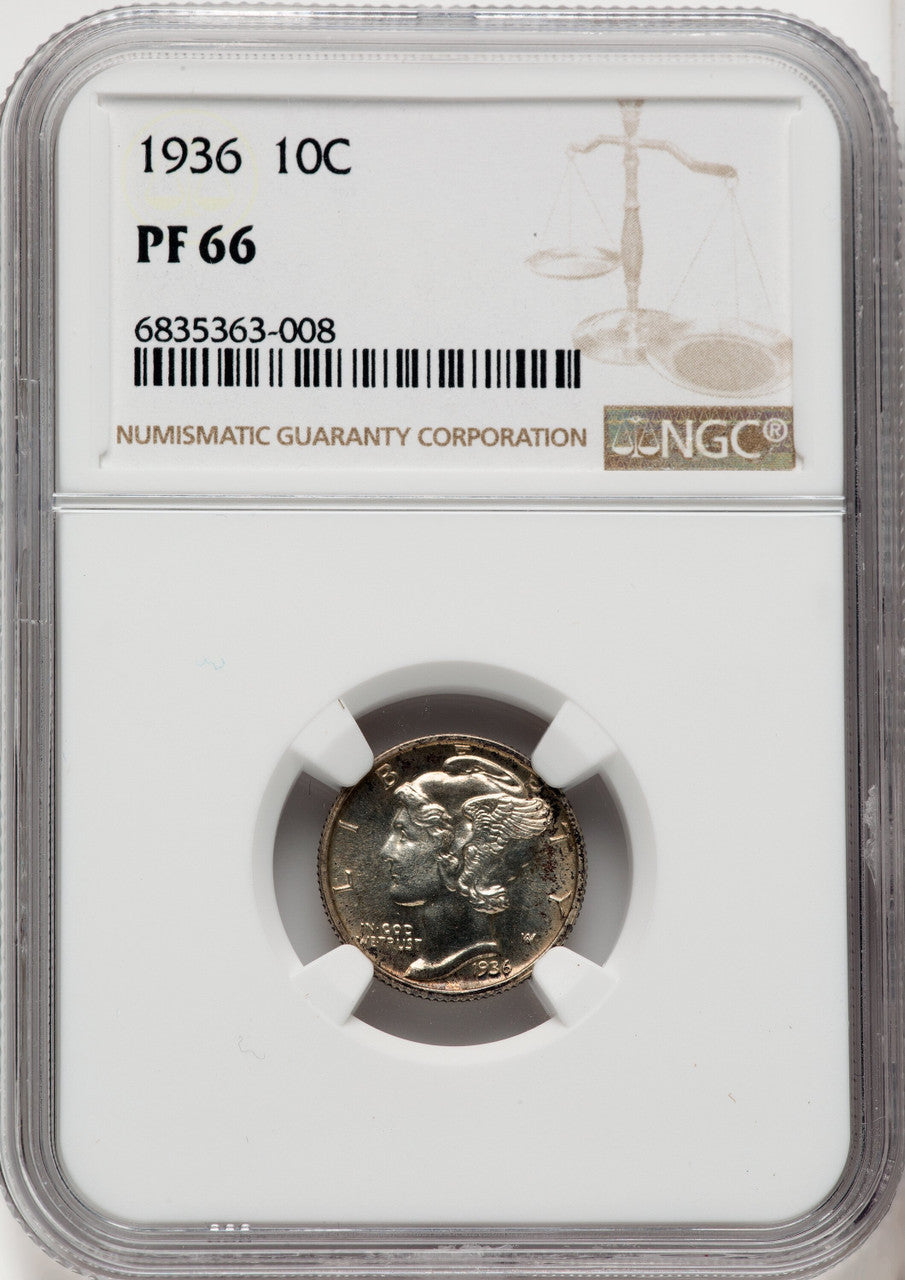 1936 10C Proof Mercury Dime NGC PR66 (766550051)