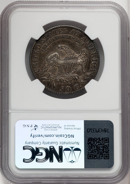 1819/8 50C Small 9 Bust Half Dollar NGC AU53