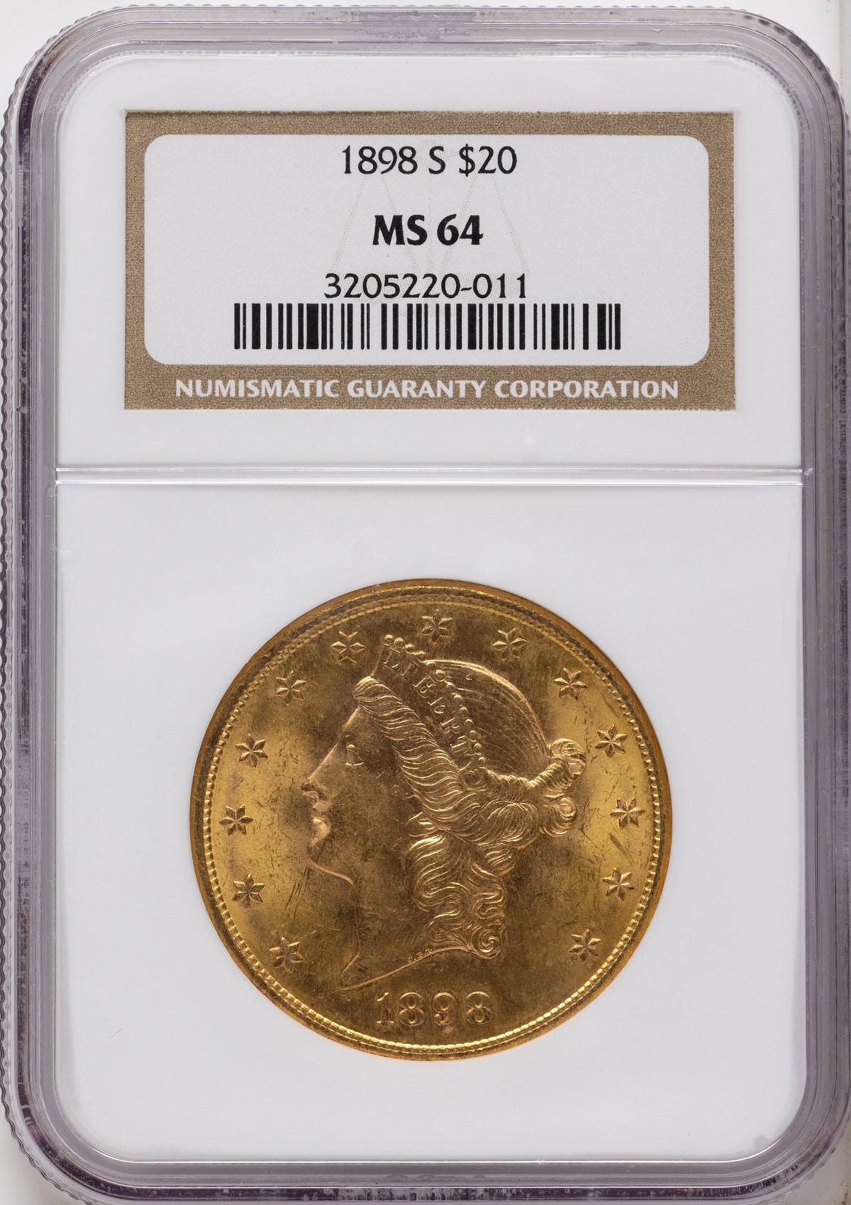 1898-S $20 Liberty Double Eagle NGC MS64
