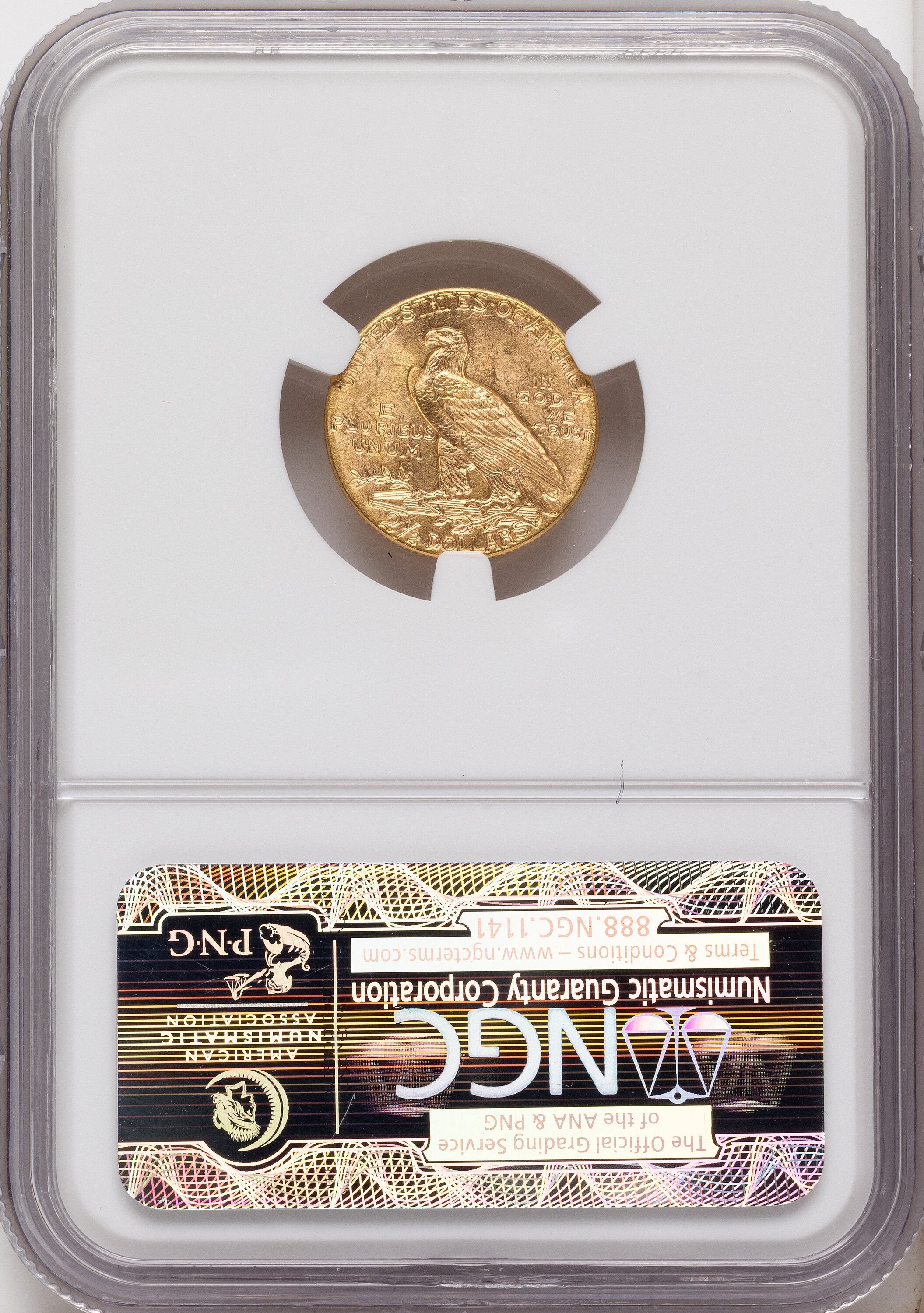 1913 $2.50 Indian Quarter Eagle NGC MS63