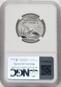 1997 $50 Half-Ounce Platinum Eagle Brown Label NGC MS70