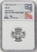2000 $10 Tenth-Ounce Platinum Eagle NGC MS70