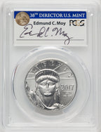 2017 $100 One-Ounce Platinum Eagle First Day of Issue PCGS MS70