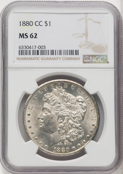 1880-CC $1 Morgan Dollar NGC MS62