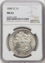 1880-CC $1 Morgan Dollar NGC MS62