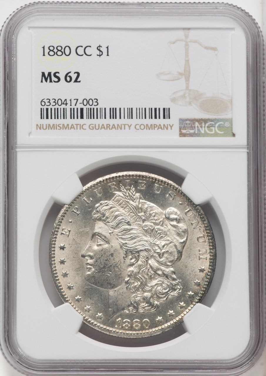 1880-CC $1 Morgan Dollar NGC MS62