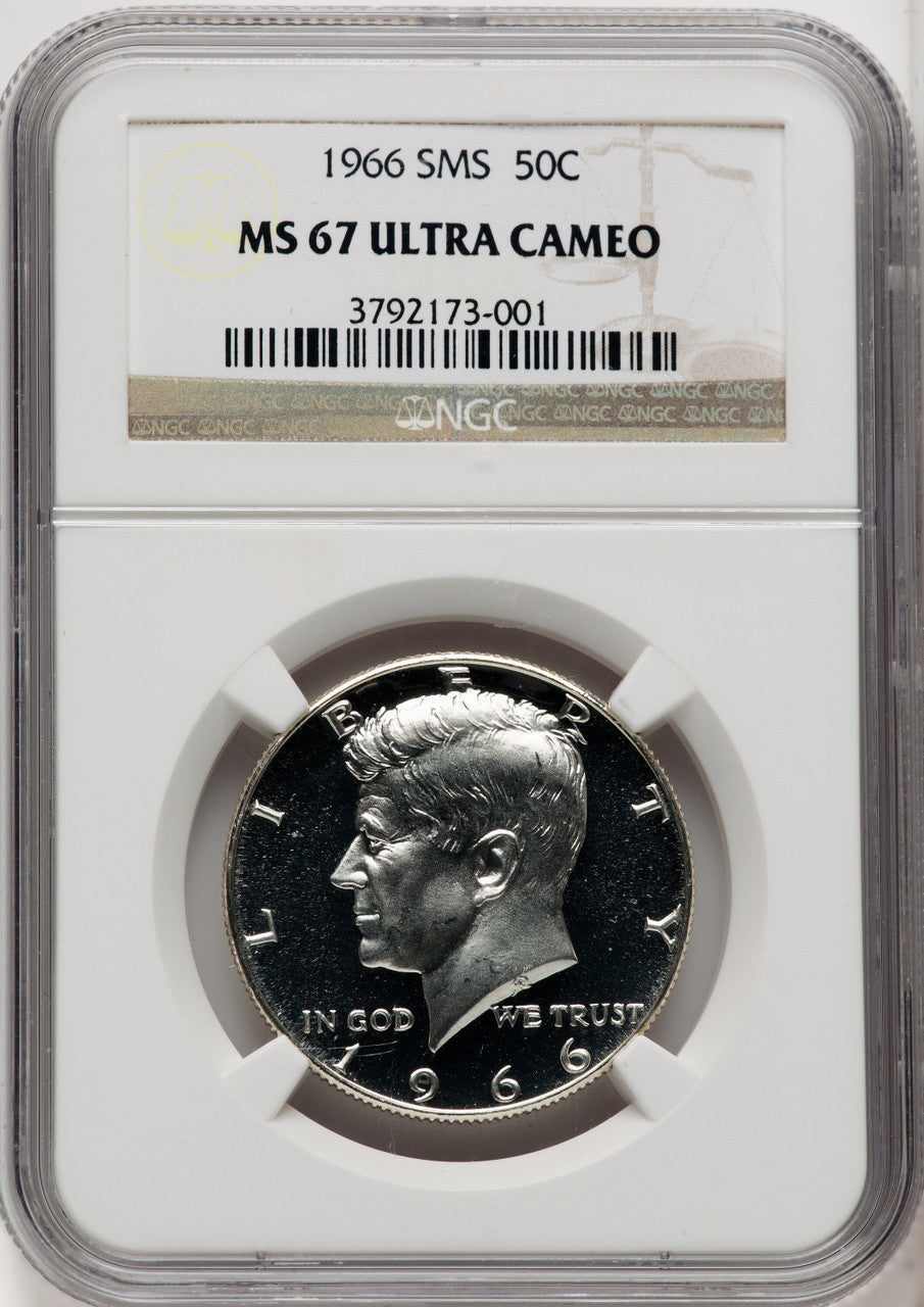 1966 50C SMS SMS Kennedy Half Dollar NGC MS67 (519097047)