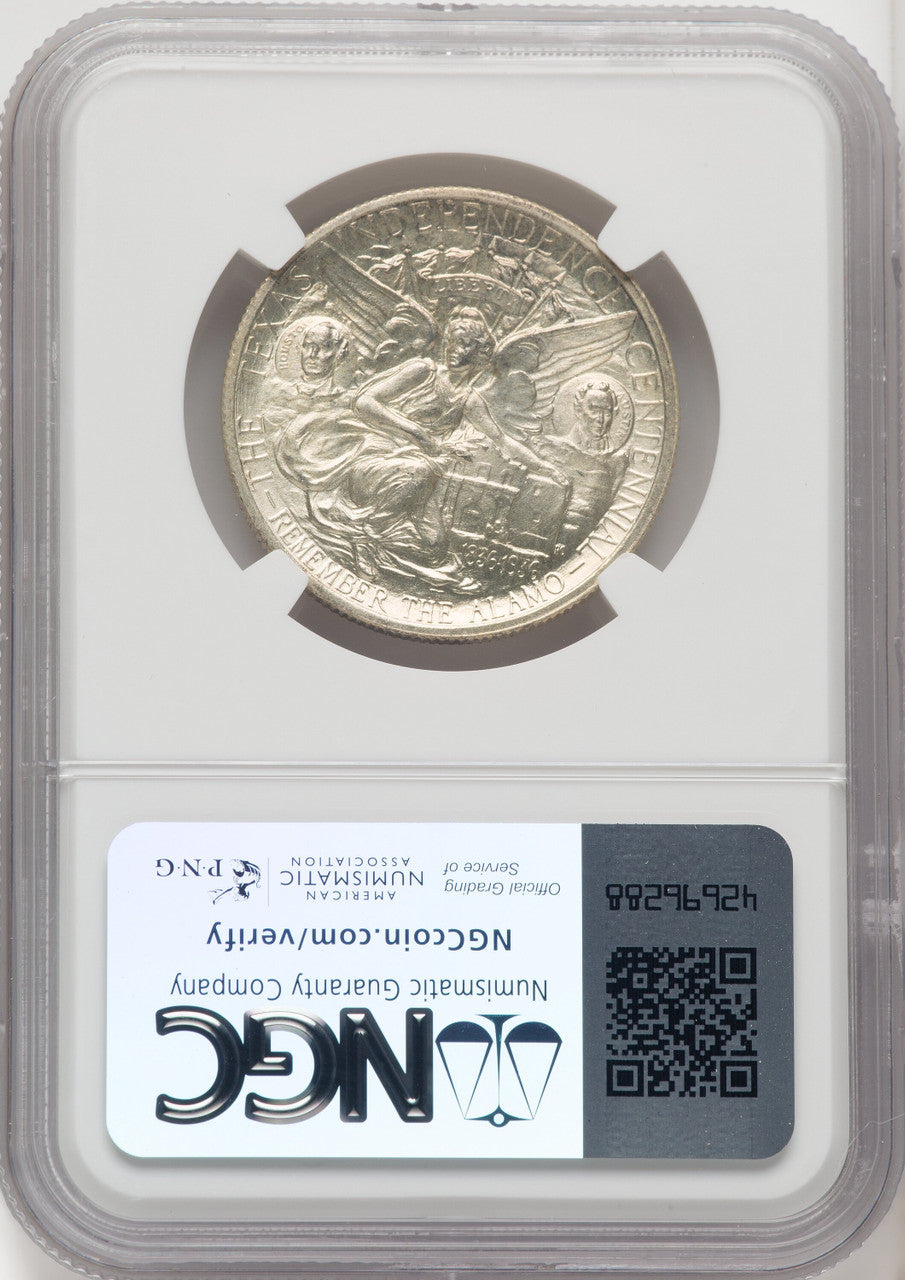 1935 50C Texas Commemorative Silver NGC MS67