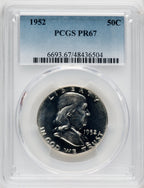 1952 50C Proof Franklin Half Dollar PCGS PR67