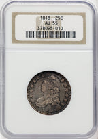 1818 25C Bust Quarter NGC AU55