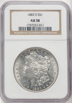 1883-S $1 Morgan Dollar NGC AU58 (519097201)