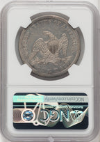 1844 S$1 Seated Dollar NGC AU58
