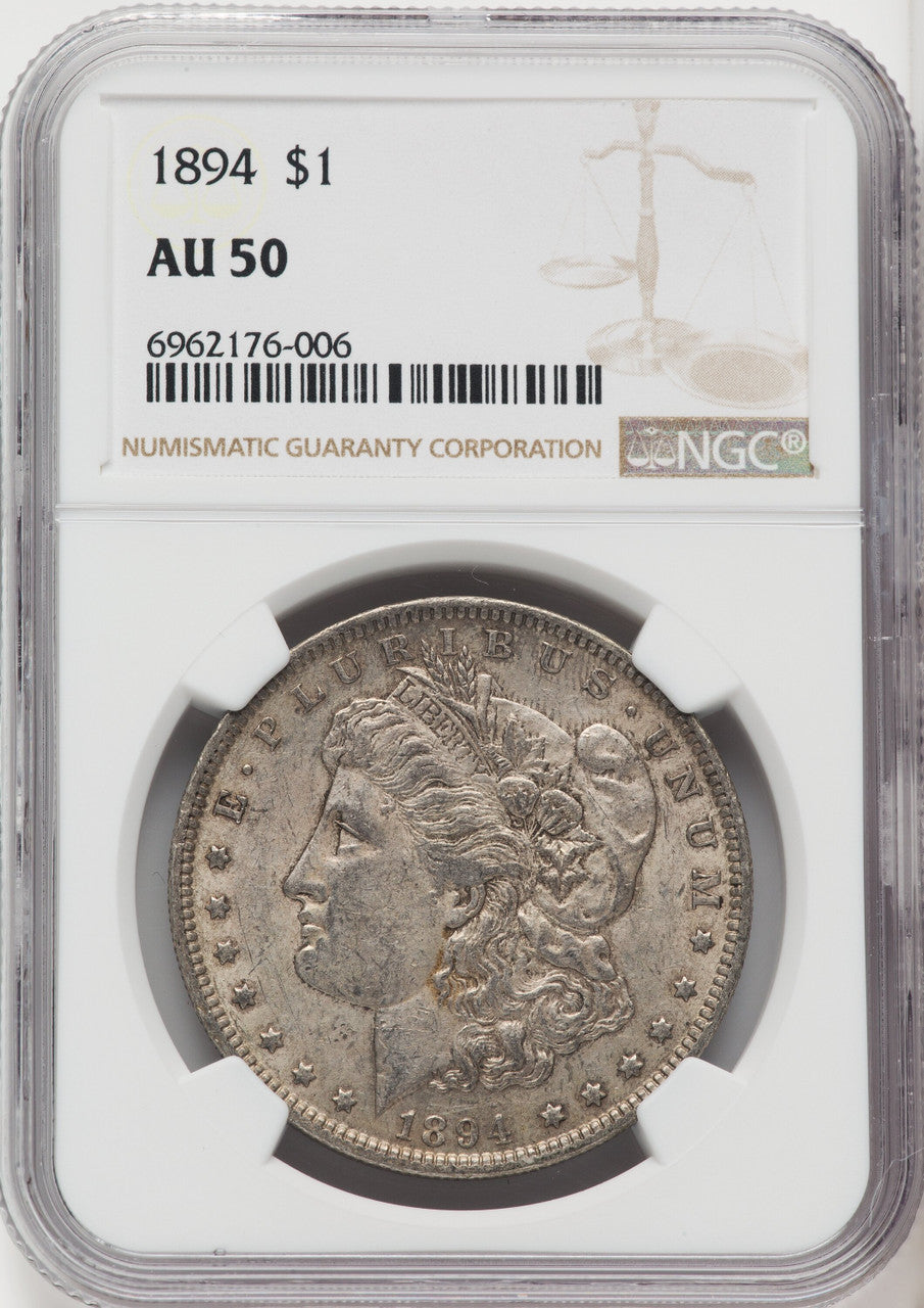 1894 $1 Morgan Dollar NGC AU50