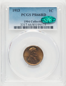 1913 1C Proof Lincoln Cent PCGS PR66