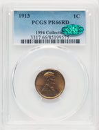 1913 1C Proof Lincoln Cent PCGS PR66
