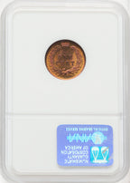 1896 1C RD Indian Cent NGC MS65