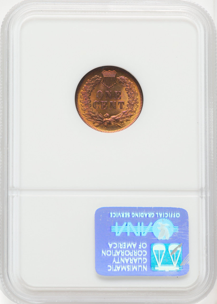 1896 1C RD Indian Cent NGC MS65