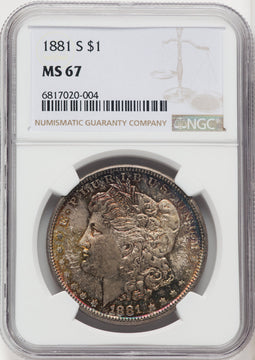 1881-S $1 Morgan Dollar NGC MS67 (767184002)