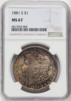 1881-S $1 Morgan Dollar NGC MS67 (767184002)