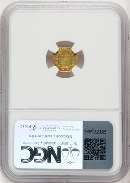 1869 Liberty Octagonal 1 Dollar BG-1106 High R.4 California Fractional Gold NGC MS61