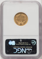 1886 $3 Three Dollar Gold Pieces NGC MS61
