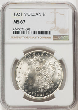 1921 $1 Morgan Morgan Dollar NGC MS67 (766125013)