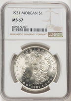 1921 $1 Morgan Morgan Dollar NGC MS67 (766125013)