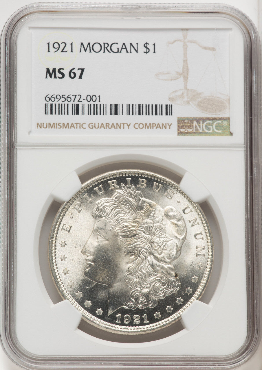 1921 $1 Morgan Morgan Dollar NGC MS67 (766125013)