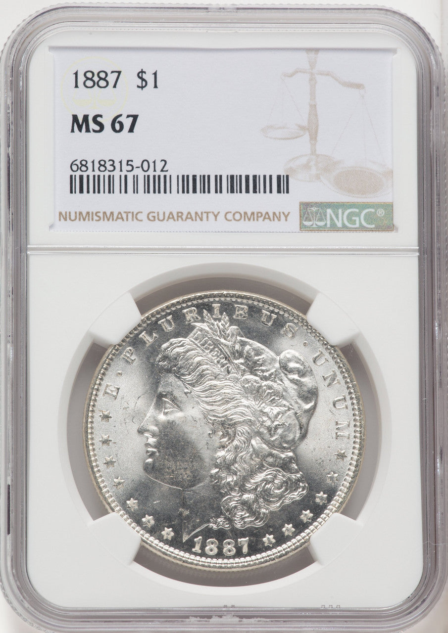 1887 $1 Morgan Dollar NGC MS67 (518894064)