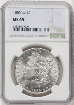 1889-O $1 Morgan Dollar NGC MS65