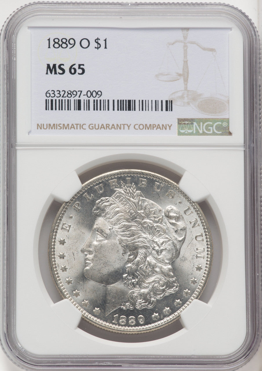 1889-O $1 Morgan Dollar NGC MS65