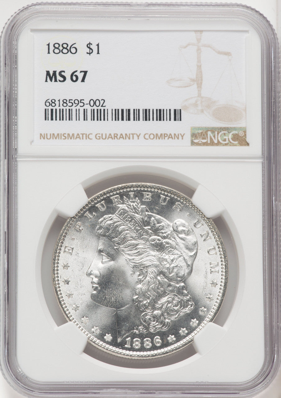 1886 $1 Morgan Dollar NGC MS67 (518894015)
