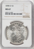 1898-O $1 Morgan Dollar NGC MS67 (765813019)