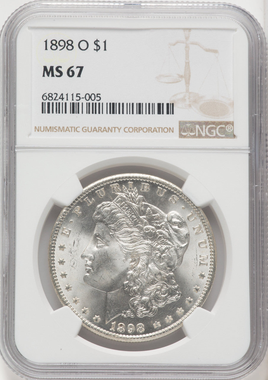 1898-O $1 Morgan Dollar NGC MS67 (765813019)