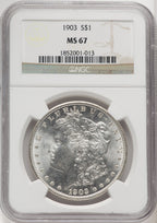 1903 $1 Morgan Dollar NGC MS67 (765813004)