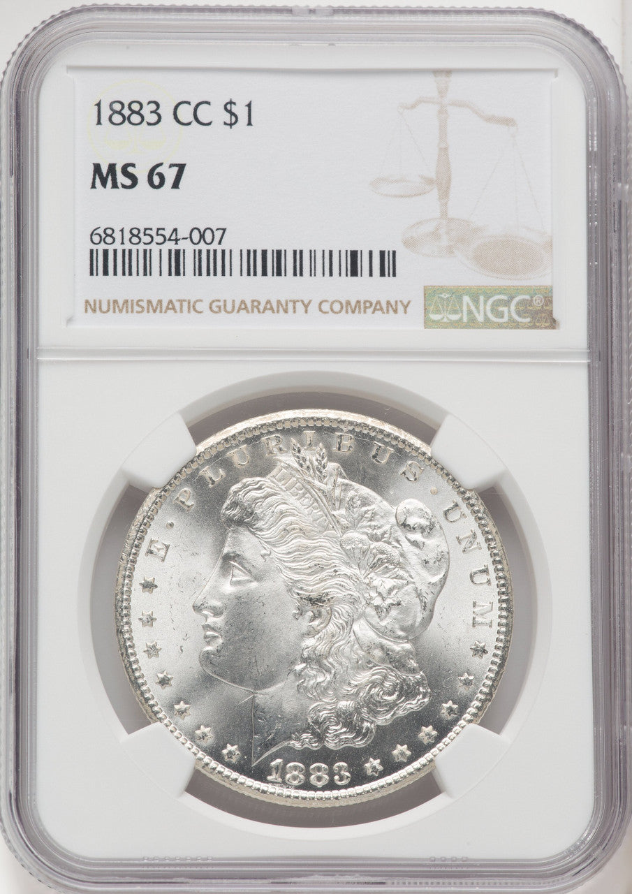 1883-CC $1 Morgan Dollar NGC MS67 (518894021)