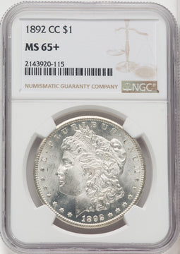 1892-CC $1 Morgan Dollar NGC MS65+