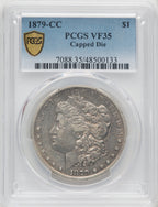 1879-CC $1 CAPPED DIE Morgan Dollar PCGS VF35