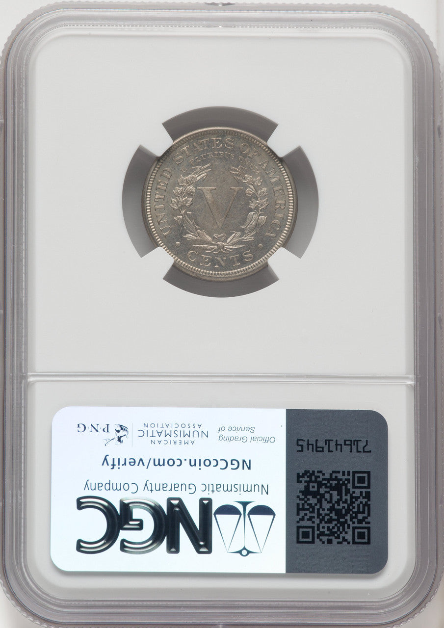 1885 5C Liberty Nickel NGC MS63