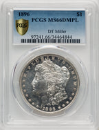 1896 $1 DM Morgan Dollar PCGS MS66