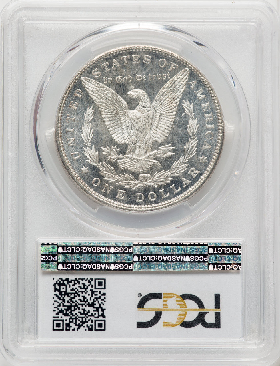 1896 $1 DM Morgan Dollar PCGS MS66