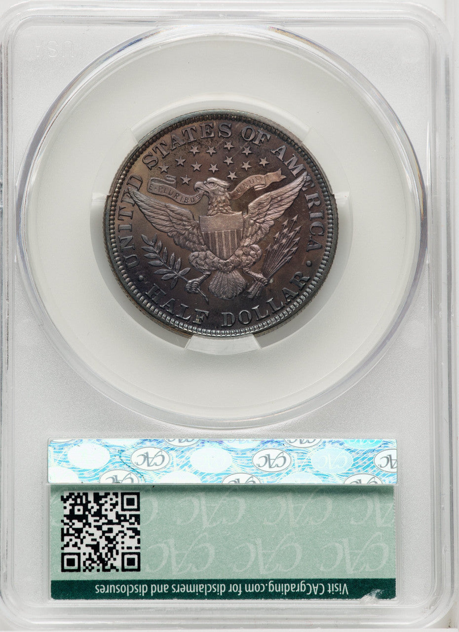 1898 50C Proof Barber Half Dollar CACG PR68