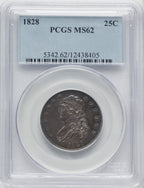 1828 25C Bust Quarter PCGS MS62