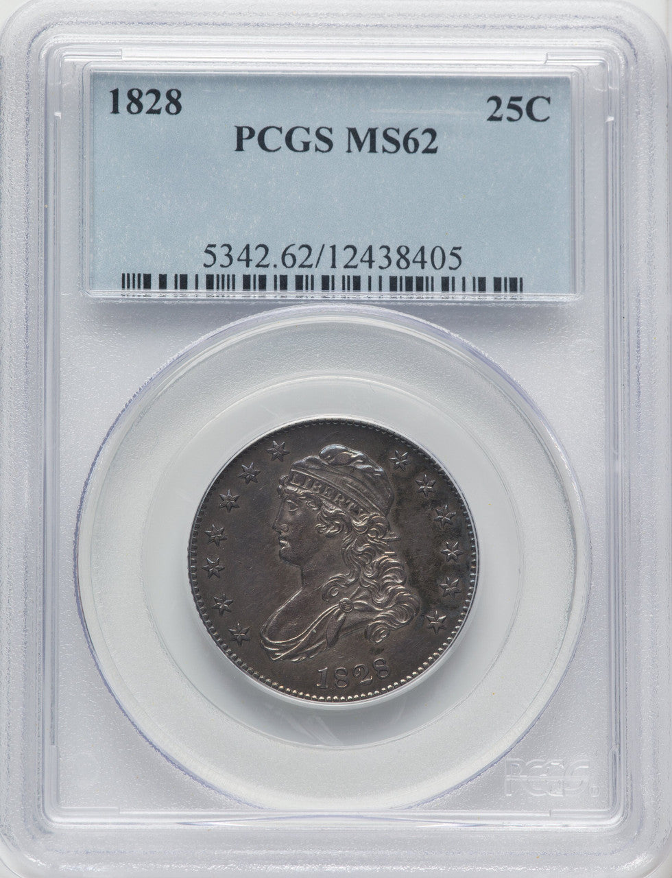 1828 25C Bust Quarter PCGS MS62