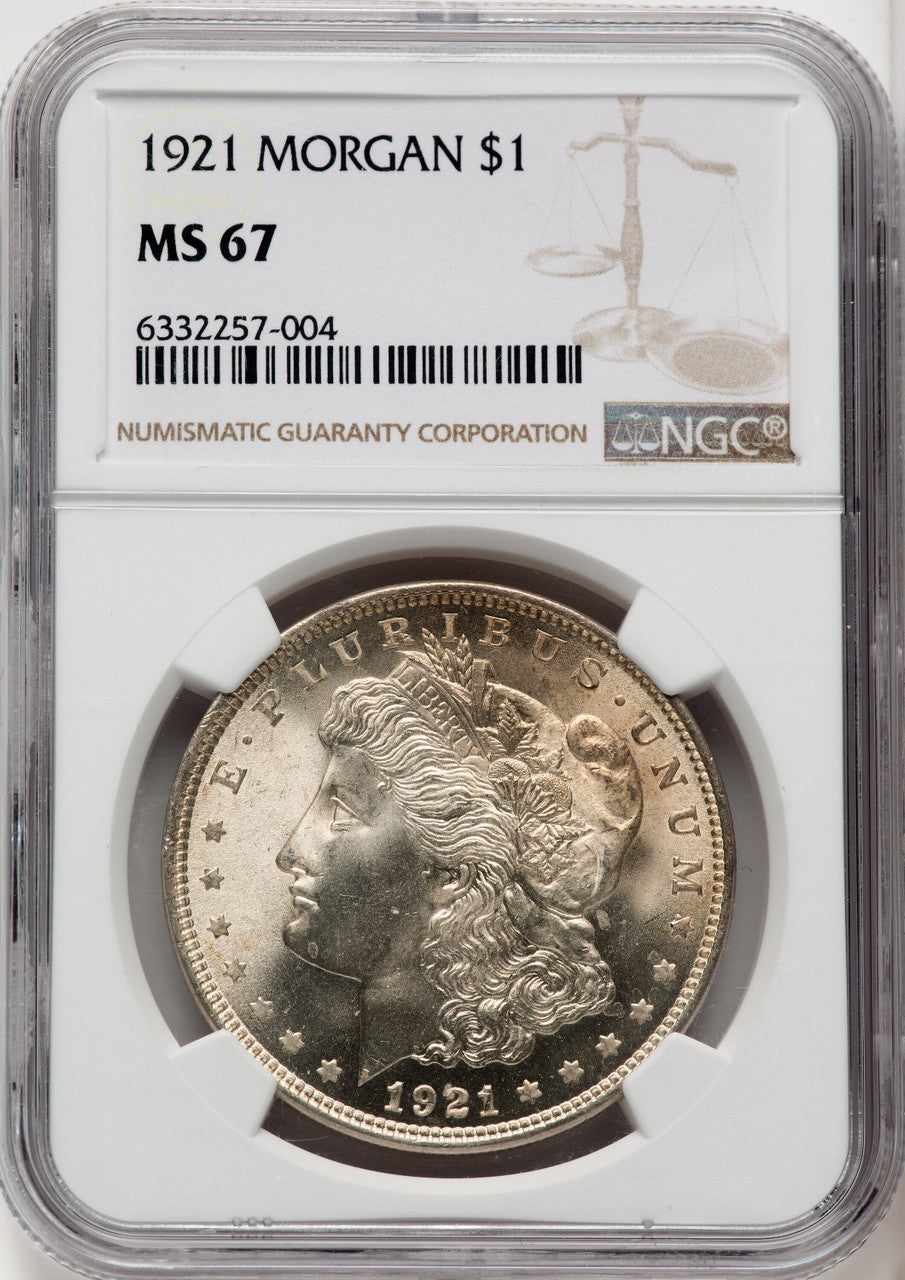 1921 $1 Morgan Morgan Dollar NGC MS67 (767552015)