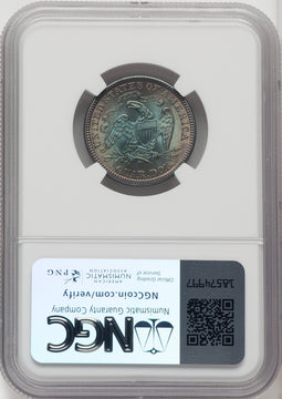 1885 25C Seated Quarter NGC MS66