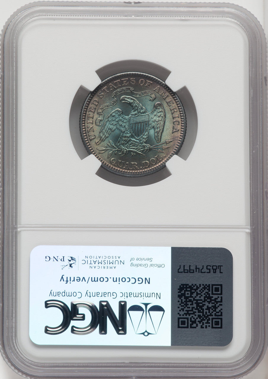 1885 25C Seated Quarter NGC MS66