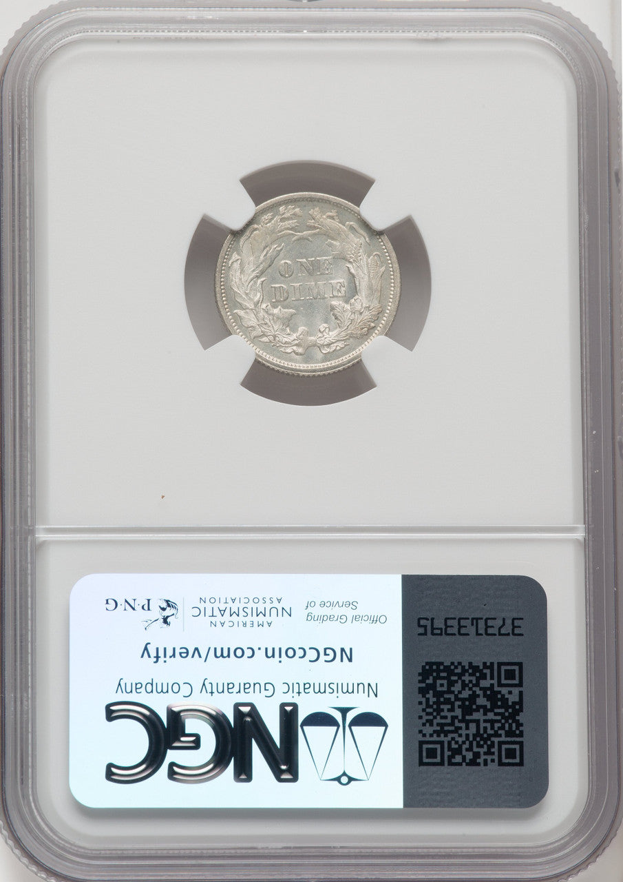 1870 10C Seated Dime NGC MS65