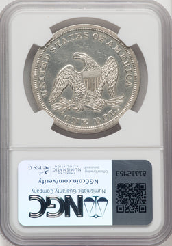 1848 S$1 Seated Dollar NGC MS62